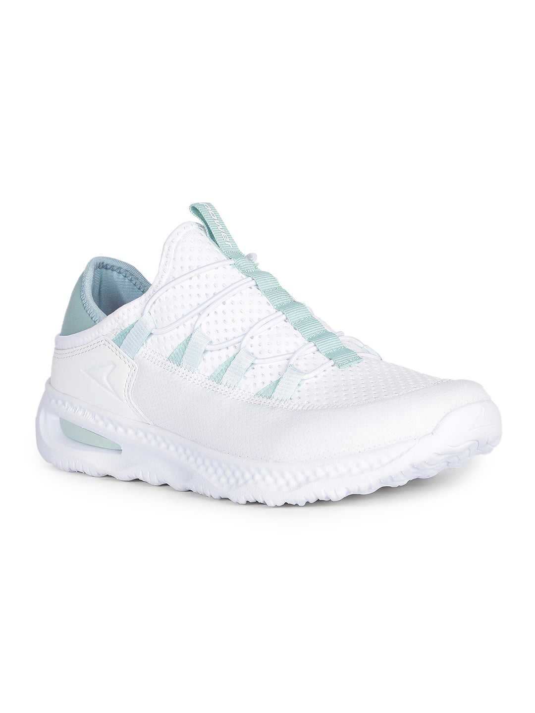 Power Women White Lace-up Oxford Sports Shoes - White - View 1