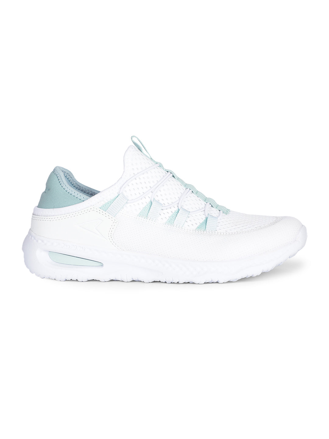 Power Women White Lace-up Oxford Sports Shoes - White - View 2