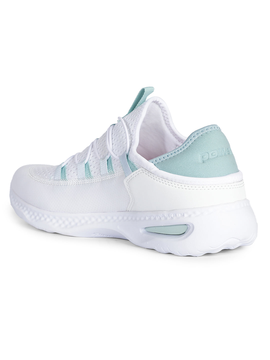 Power Women White Lace-up Oxford Sports Shoes - White - View 3