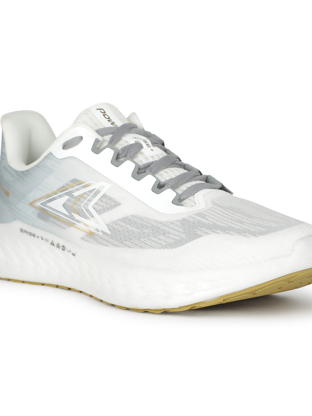 Power Women's White Lace-up Running Shoes - White