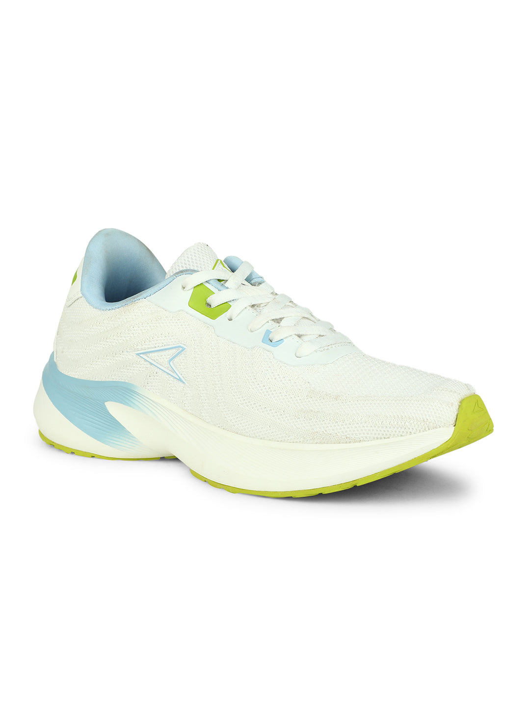 Power Women Silver Lace-up Oxford Sports Shoes - Silver - View 1