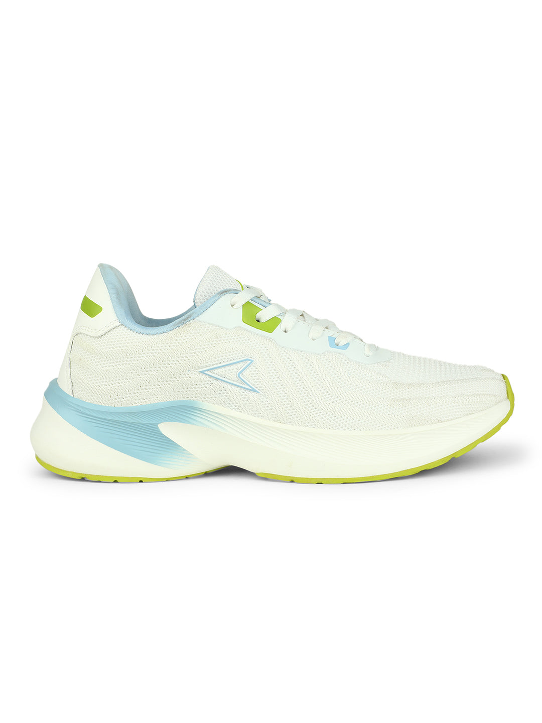 Power Women Silver Lace-up Oxford Sports Shoes - Silver - View 2