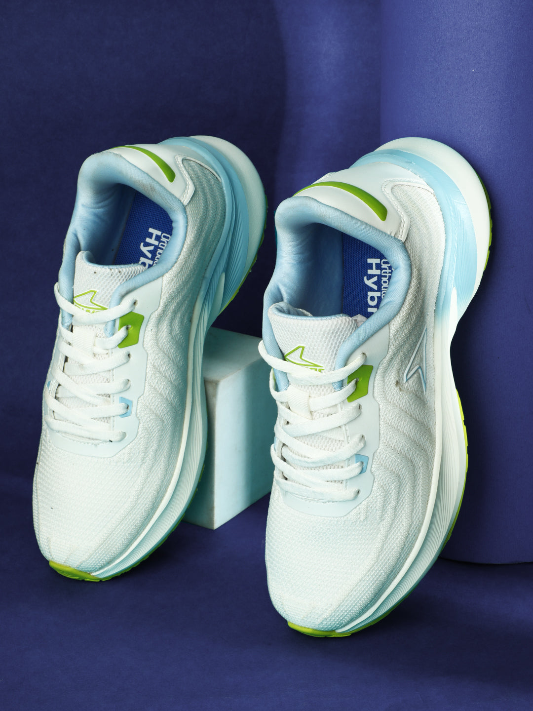 Power Women Silver Lace-up Oxford Sports Shoes - Silver - View 6