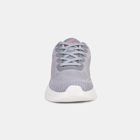 Power Women Grey Lace-up Oxford Sports Shoes