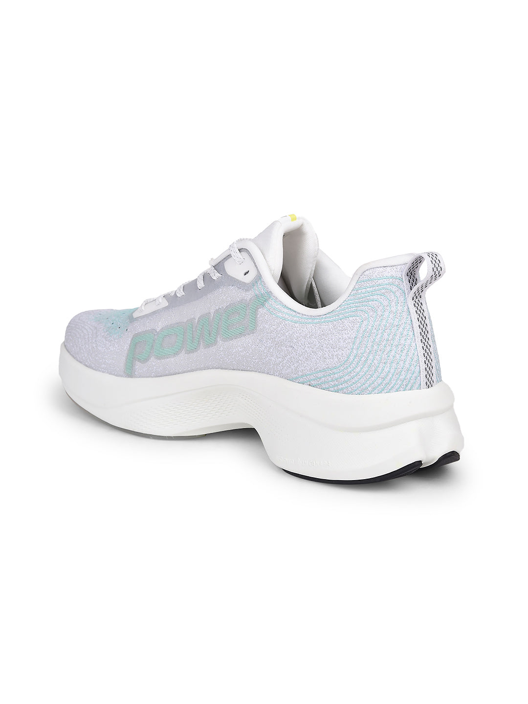 Power Women Grey Lace-up Oxford Sports Shoes - Grey - View 3
