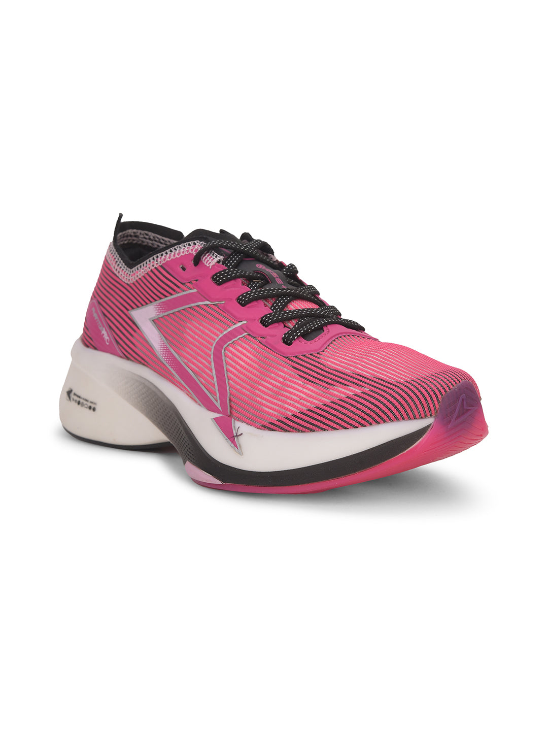 Power Women Pink Lace-up Oxford Sports Shoes - Pink - View 1