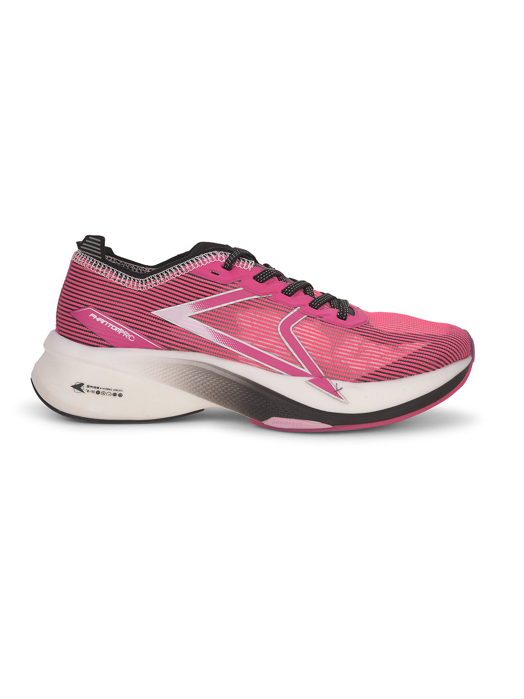 Power Women Pink Lace-up Oxford Sports Shoes - Pink - View 2