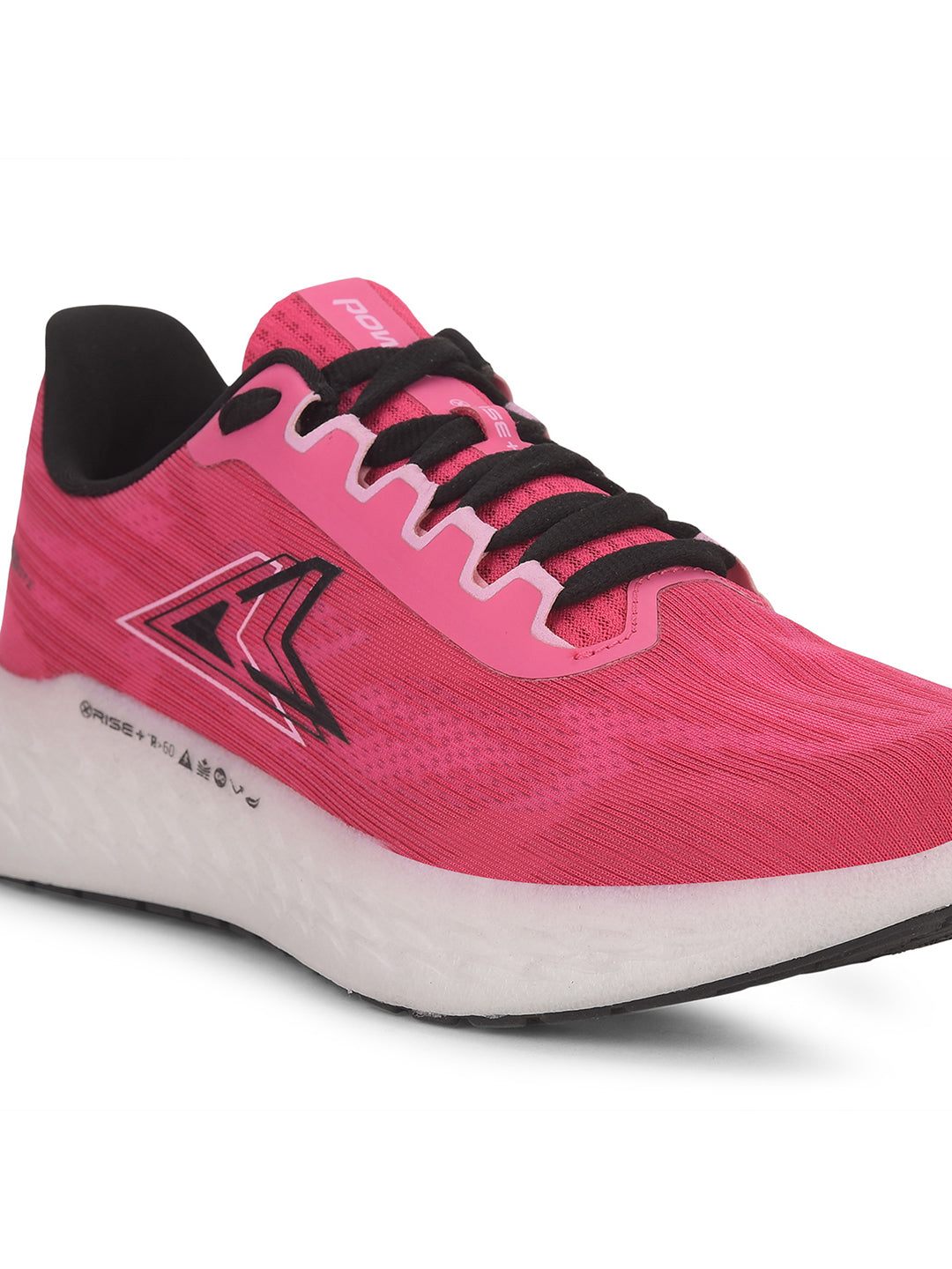 Power Women Red Lace-up Oxford Sports Shoes - Red - View 5