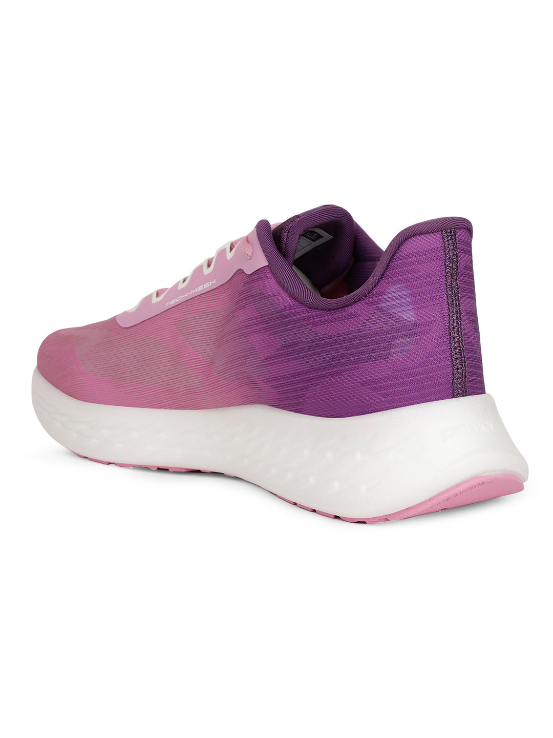Power Women's Pink Lace-up Running Shoes - Pink