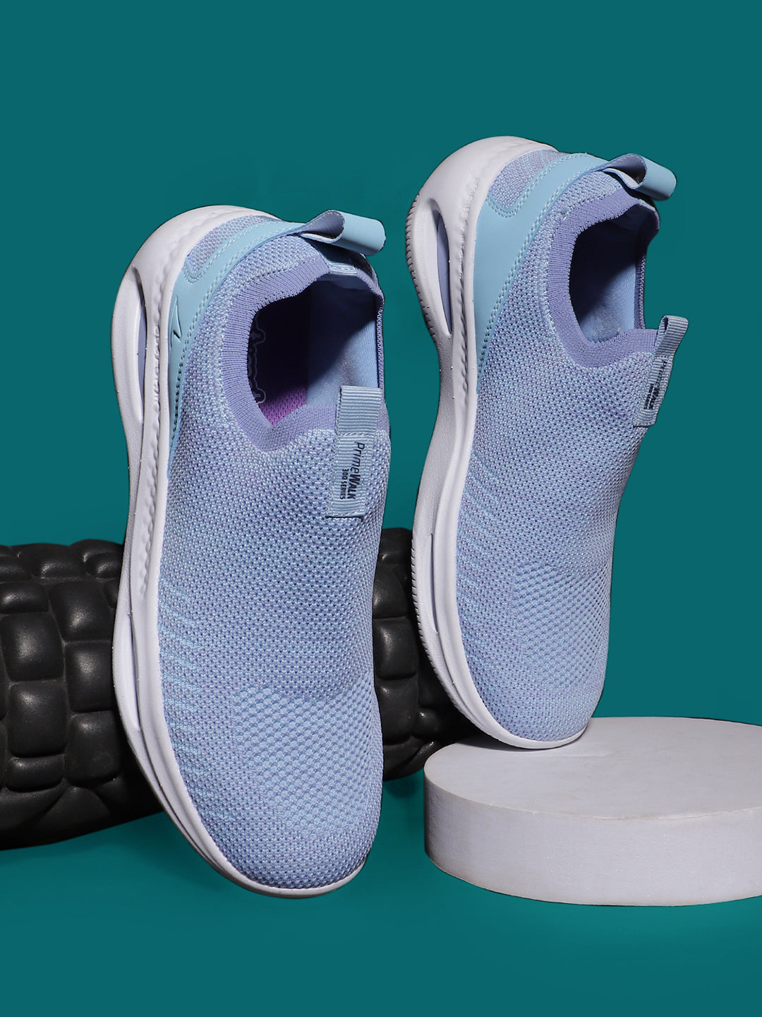 Power Women Light Blue Slip-on Oxford Sports Shoes - Light Blue - View 6