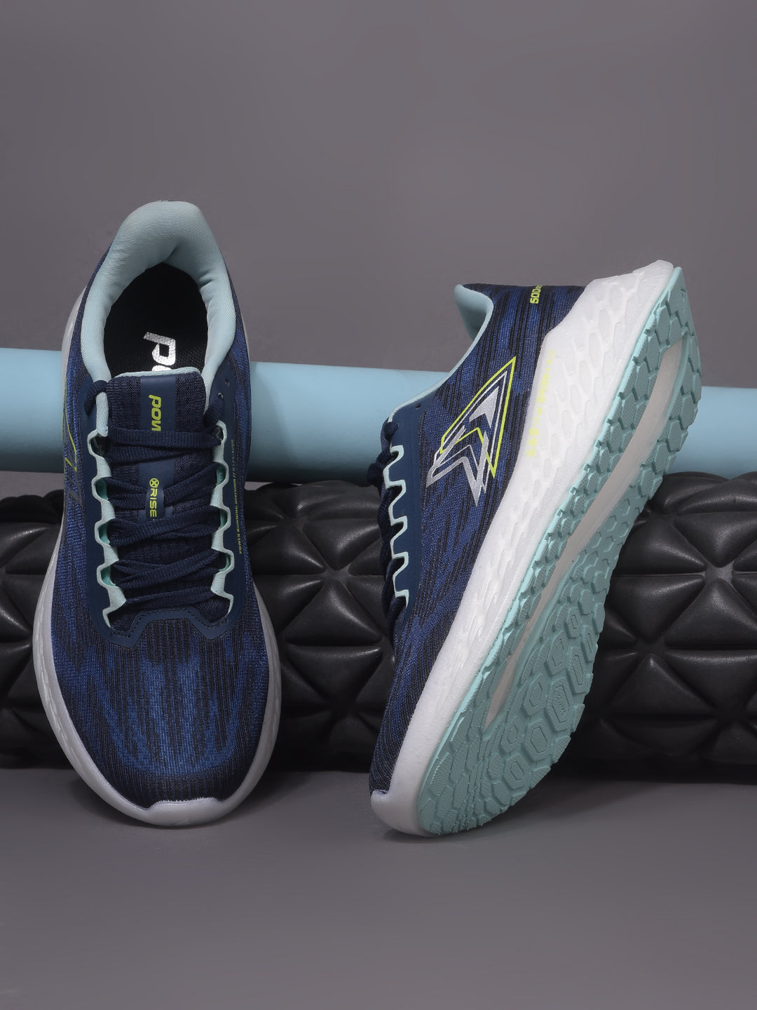 Power Women Blue Lace-up Oxford Sports Shoes - Blue - View 6