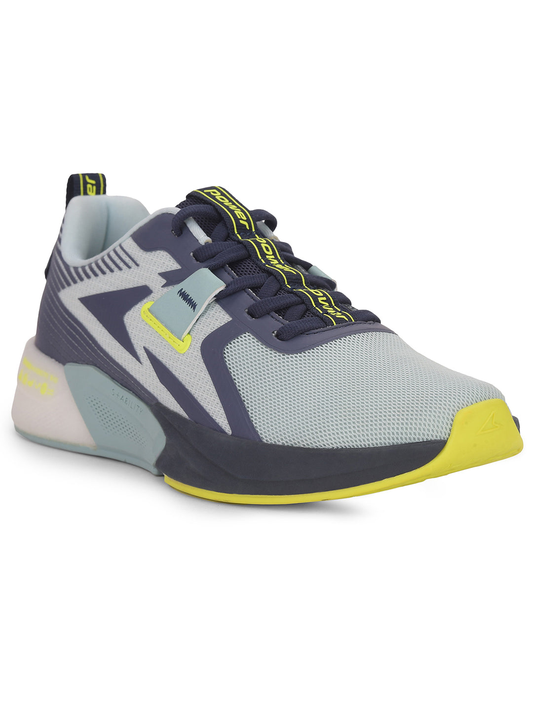 Power Women Blue Lace-up Oxford Sports Shoes - Blue - View 1