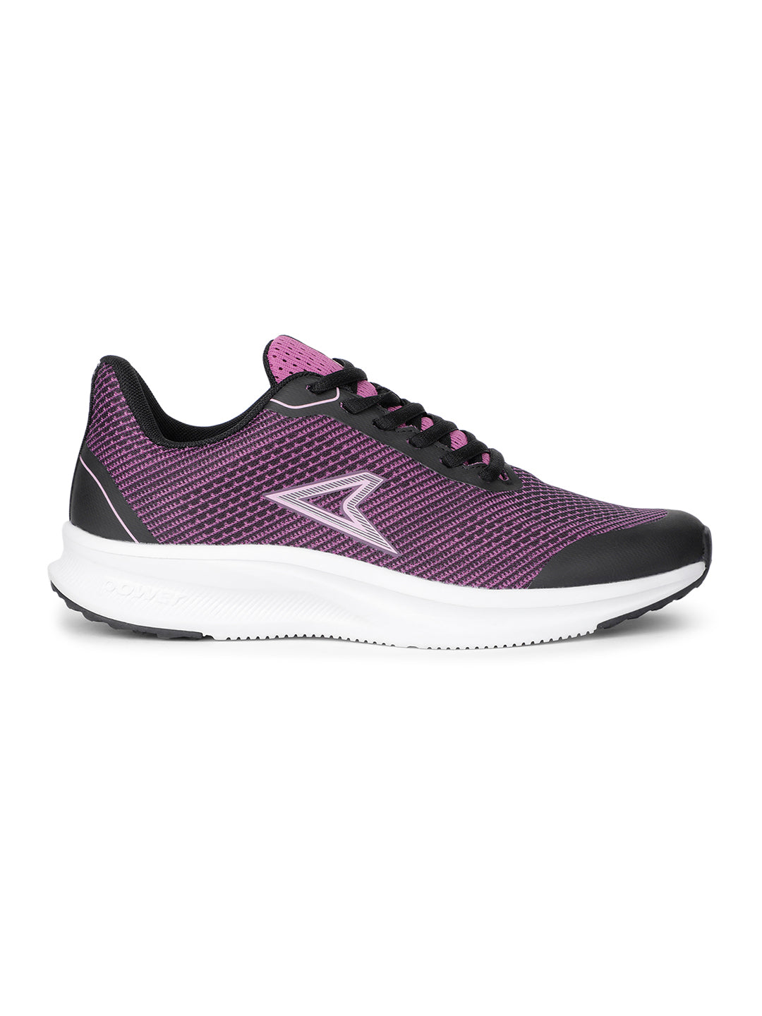 Power Women Purple Lace-up Oxford Sports Shoes - Purple - View 2