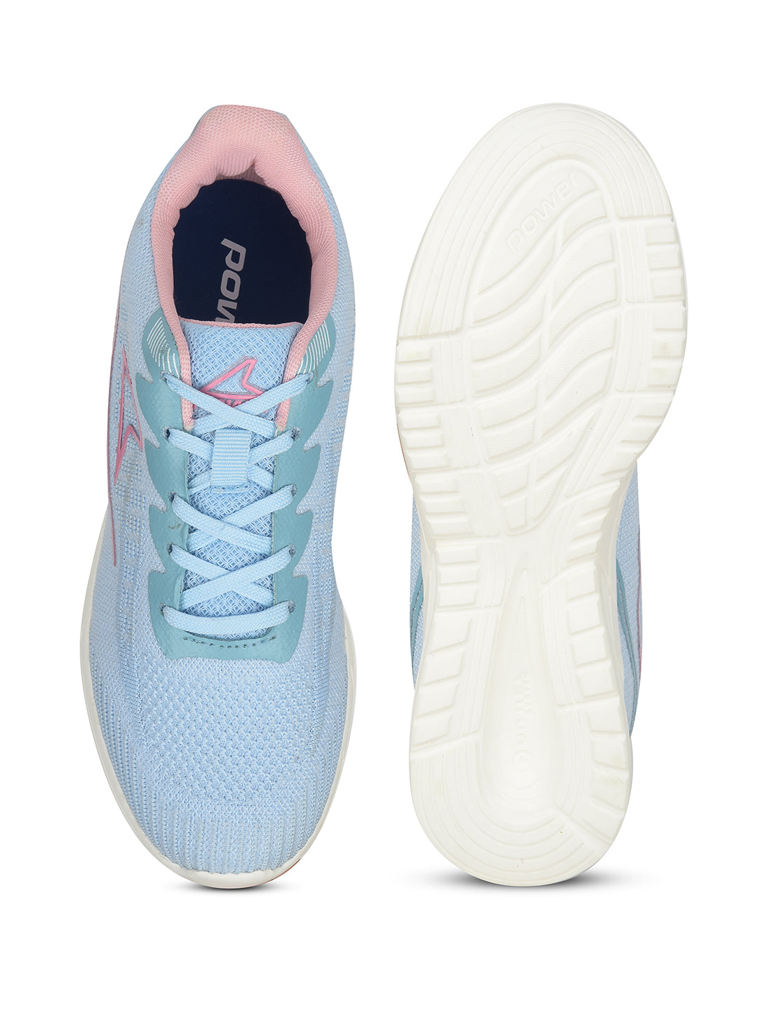 Power Women Blue Lace-up Oxford Sports Shoes - Blue - View 4