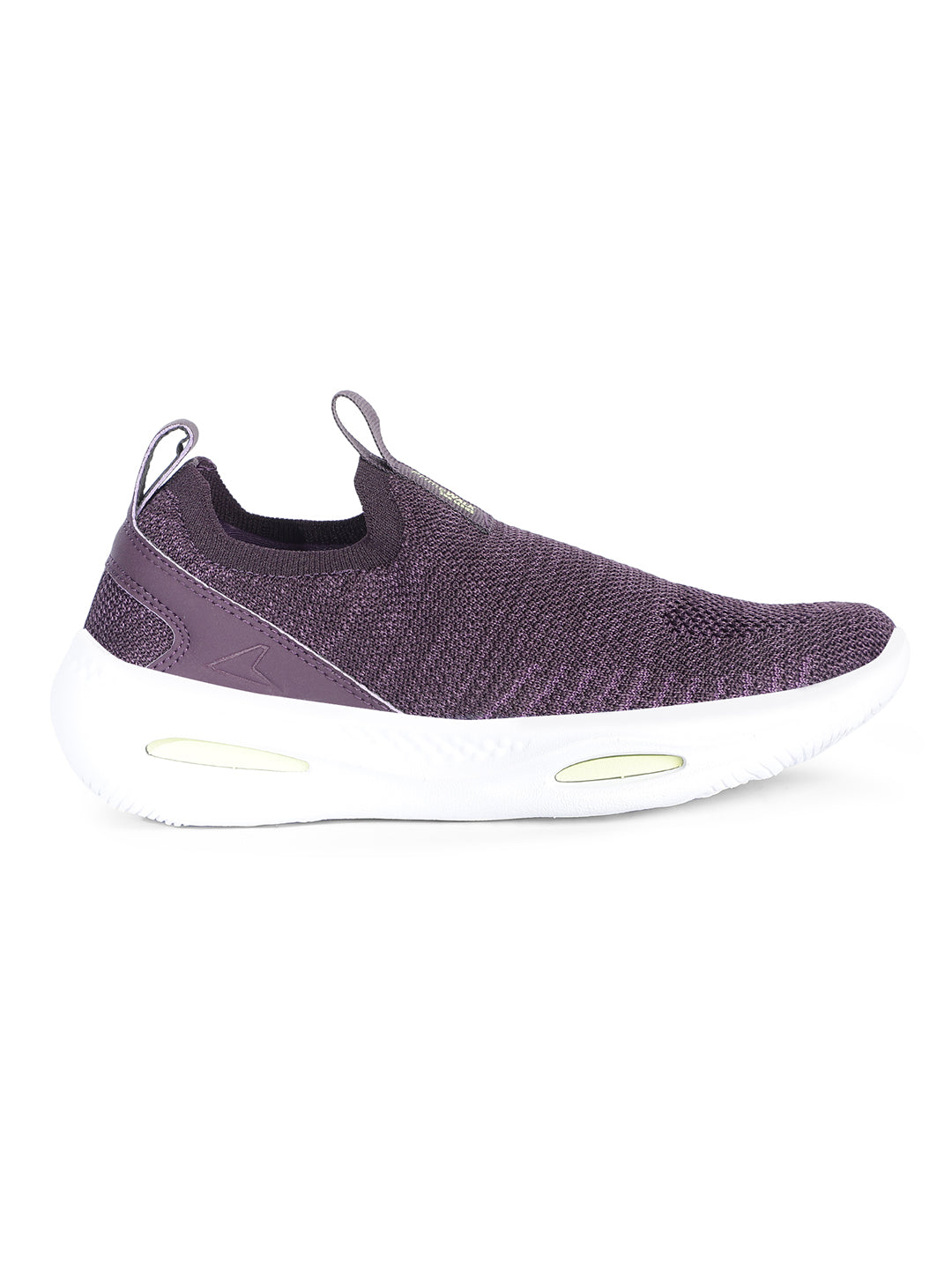 Power Women Purple Slip-on Oxford Sports Shoes - Purple - View 2