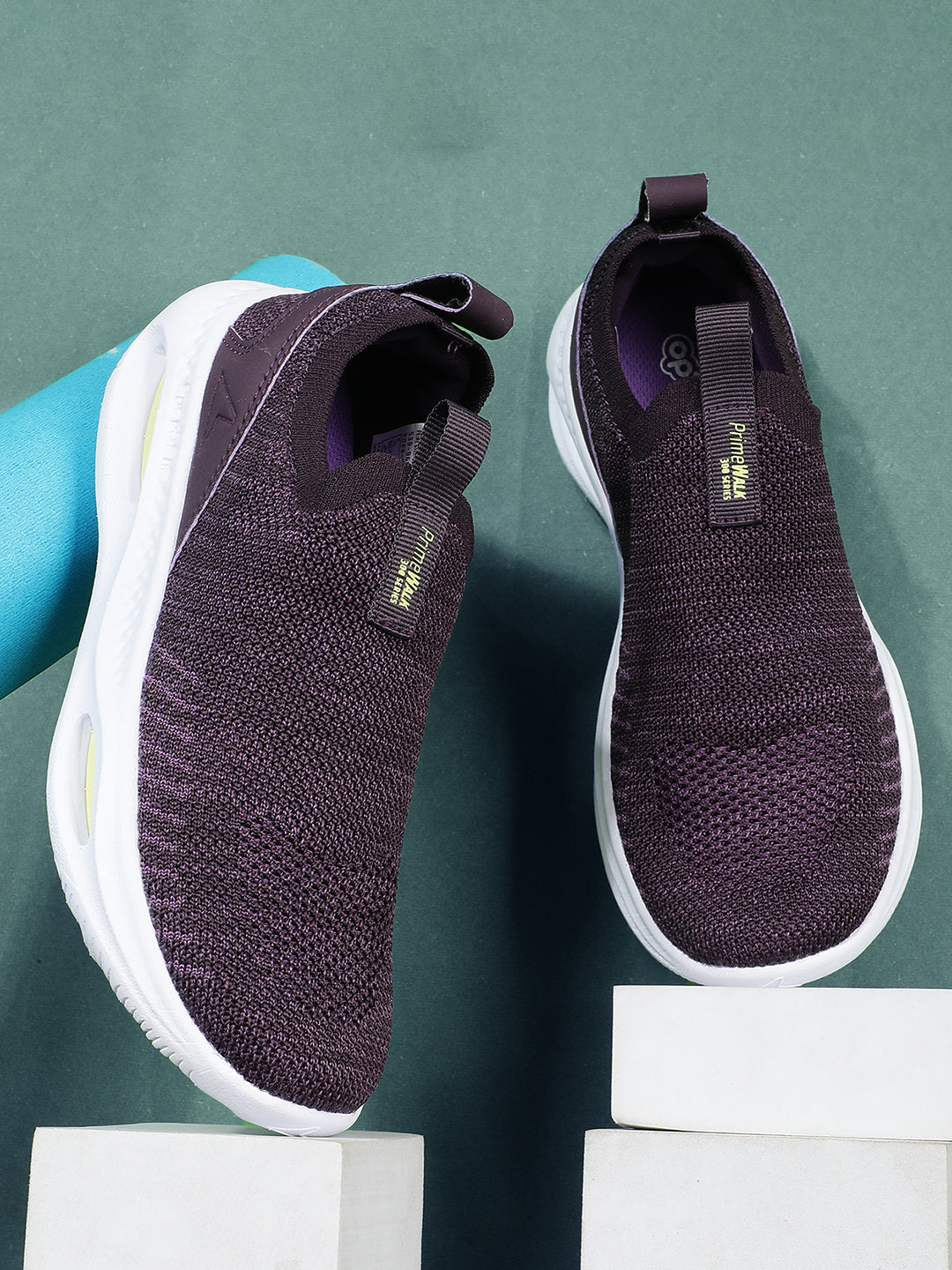 Power Women Purple Slip-on Oxford Sports Shoes - Purple - View 6