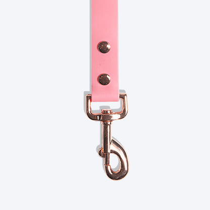HUFT Pastel Pawprint Rain Friendly Dog Leash - Pink - 1.2 m - Heads Up For Tails