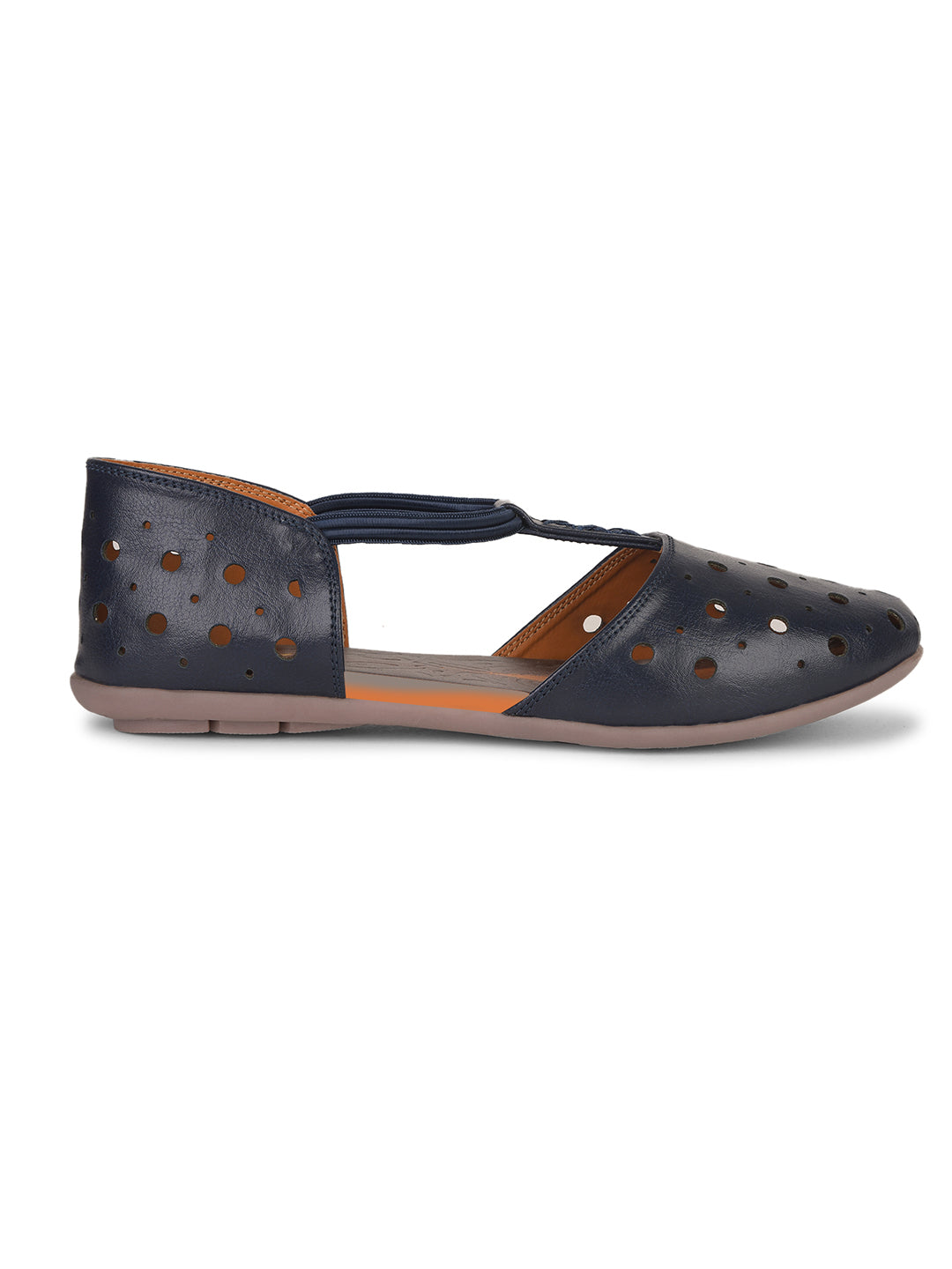 Bata Women Navy Blue Pointed-Toe Flat Sandal - Navy Blue - View 2
