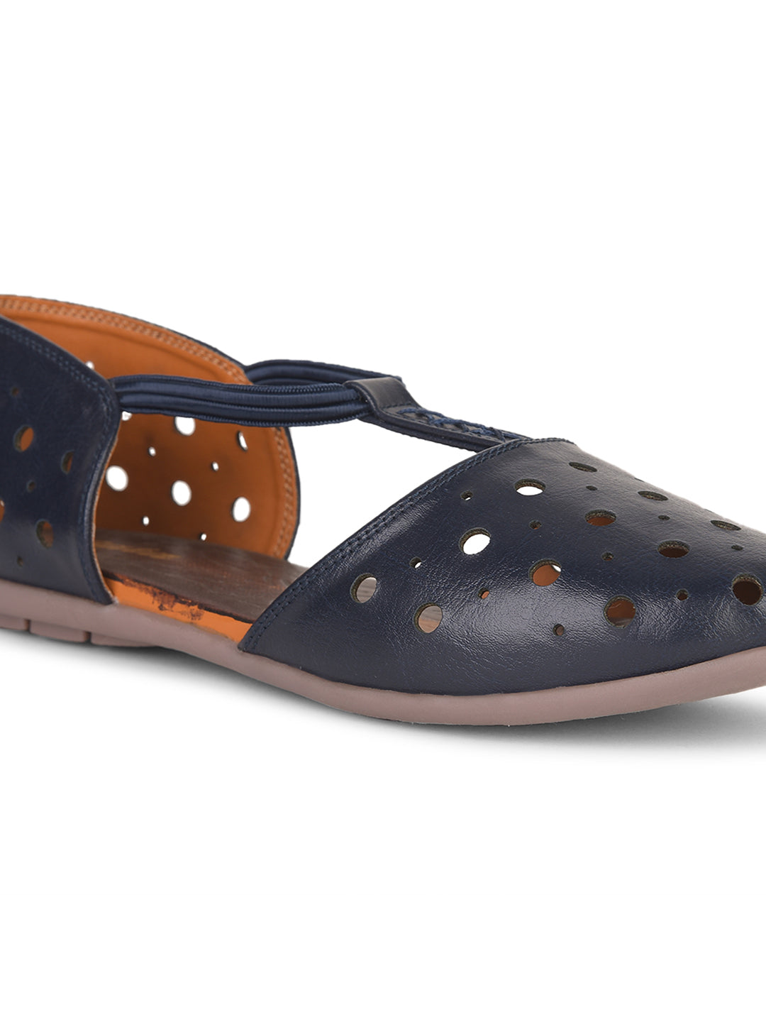 Bata Women Navy Blue Pointed-Toe Flat Sandal - Navy Blue - View 5