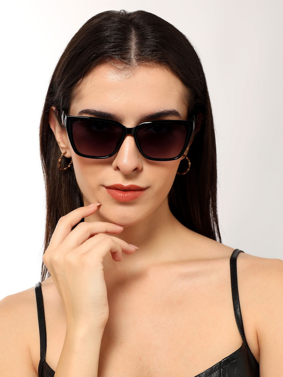 Eyejack Shine Black Cateye Sunglasses for Men and Women - Style 1196 - view 7