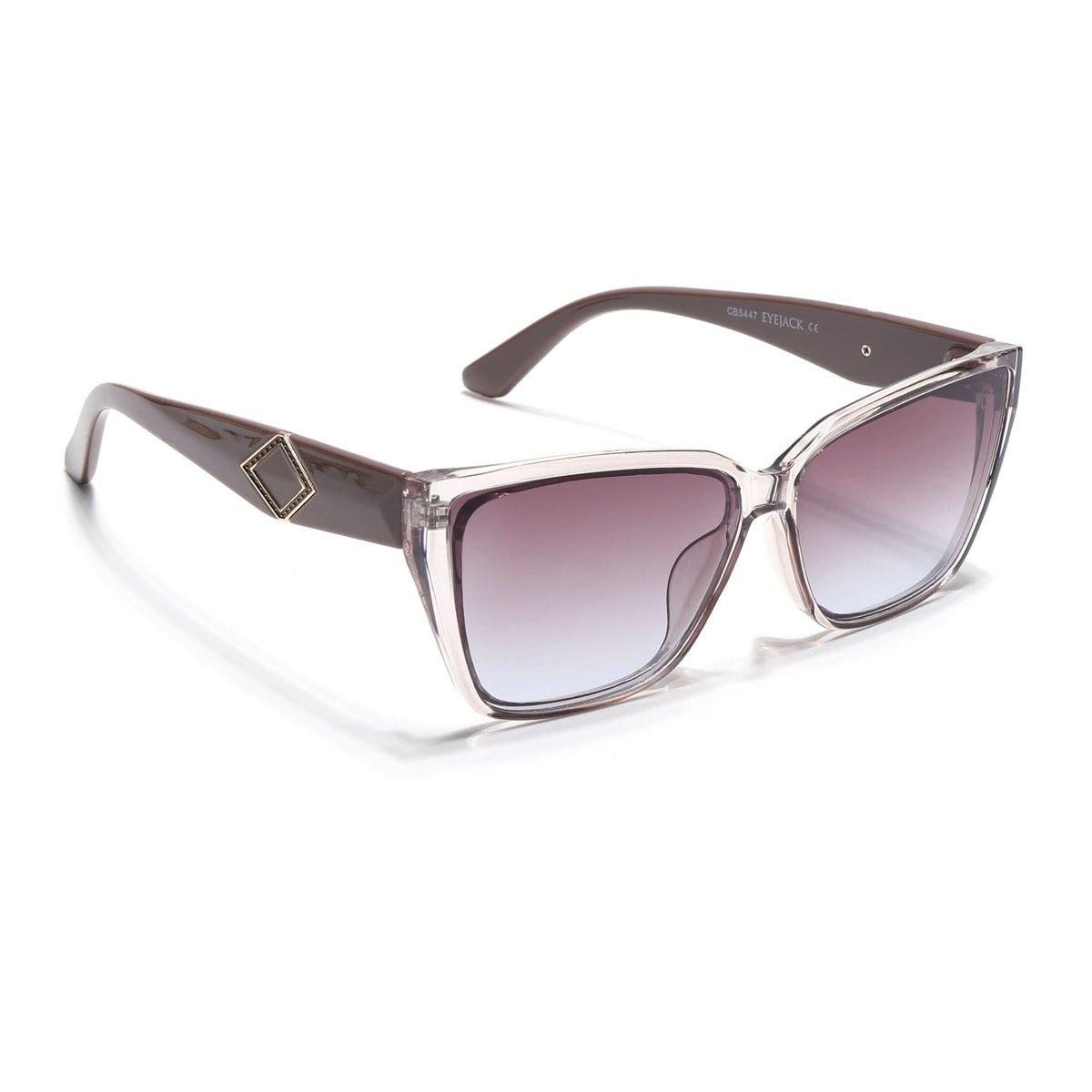 Eyejack Grey Cateye Sunglasses for Men and Women - Style 1197 - view 2