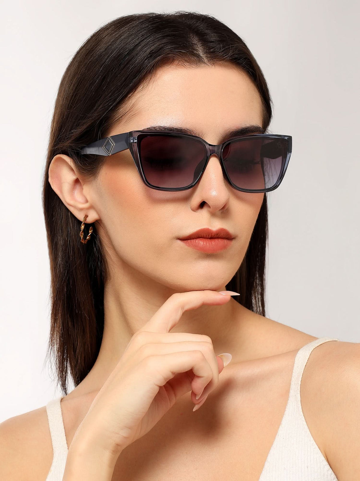 Eyejack Blue Cateye Sunglasses for Men and Women - Style 1198 - view 7