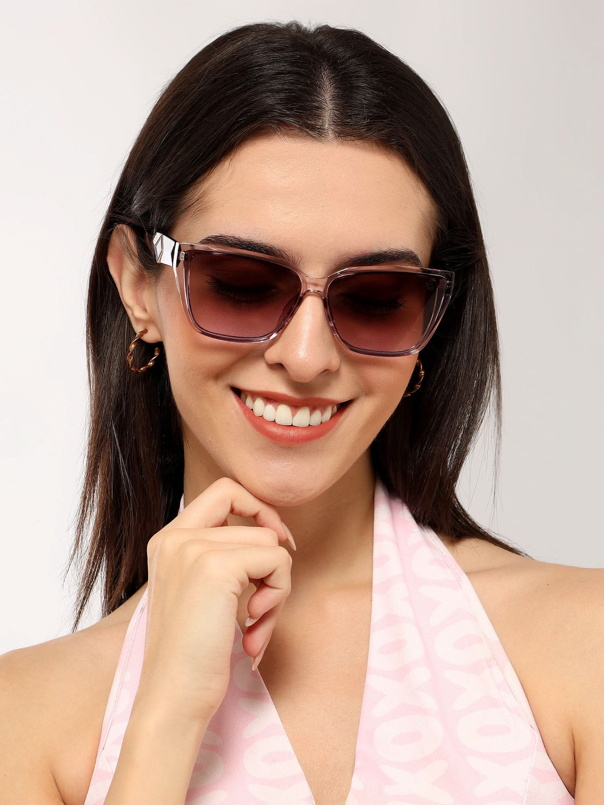 Eyejack Purple Cateye Sunglasses for Men and Women - Style 1200 - view 2