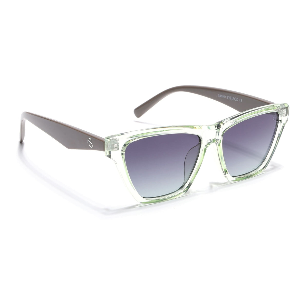Eyejack Green Cateye Sunglasses for Men and Women - Style 1289 - view 2