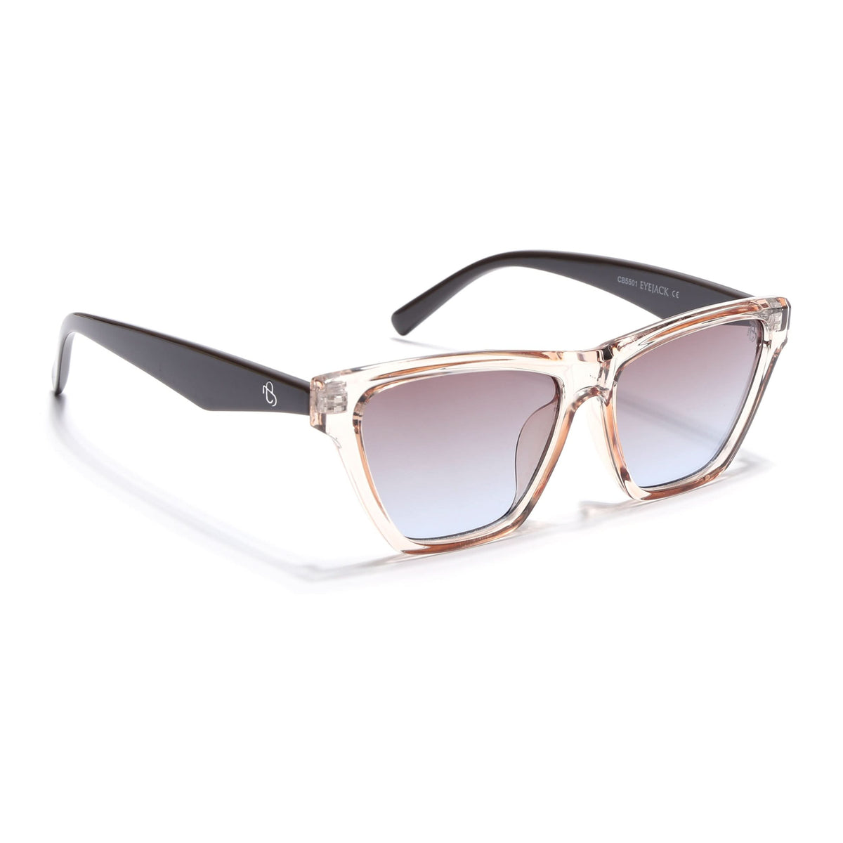 Eyejack Brown Cateye Sunglasses for Men and Women - Style 1291 - view 2