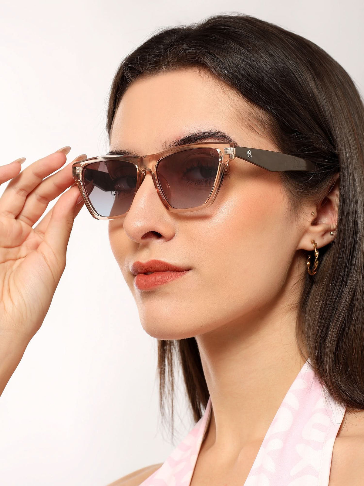 Eyejack Brown Cateye Sunglasses for Men and Women - Style 1291 - view 1