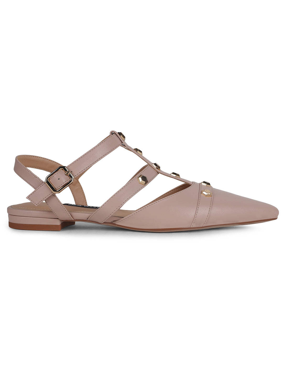 Nine West Women Pointed-Toe Flat Sandal - Nude - View 2