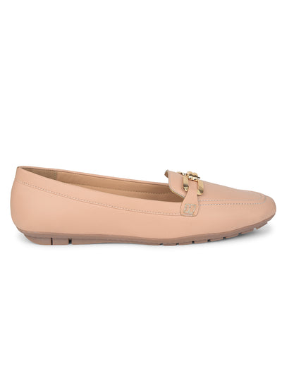 Bata Women Nude Casual Slip-on Loafers - Nude - View 2