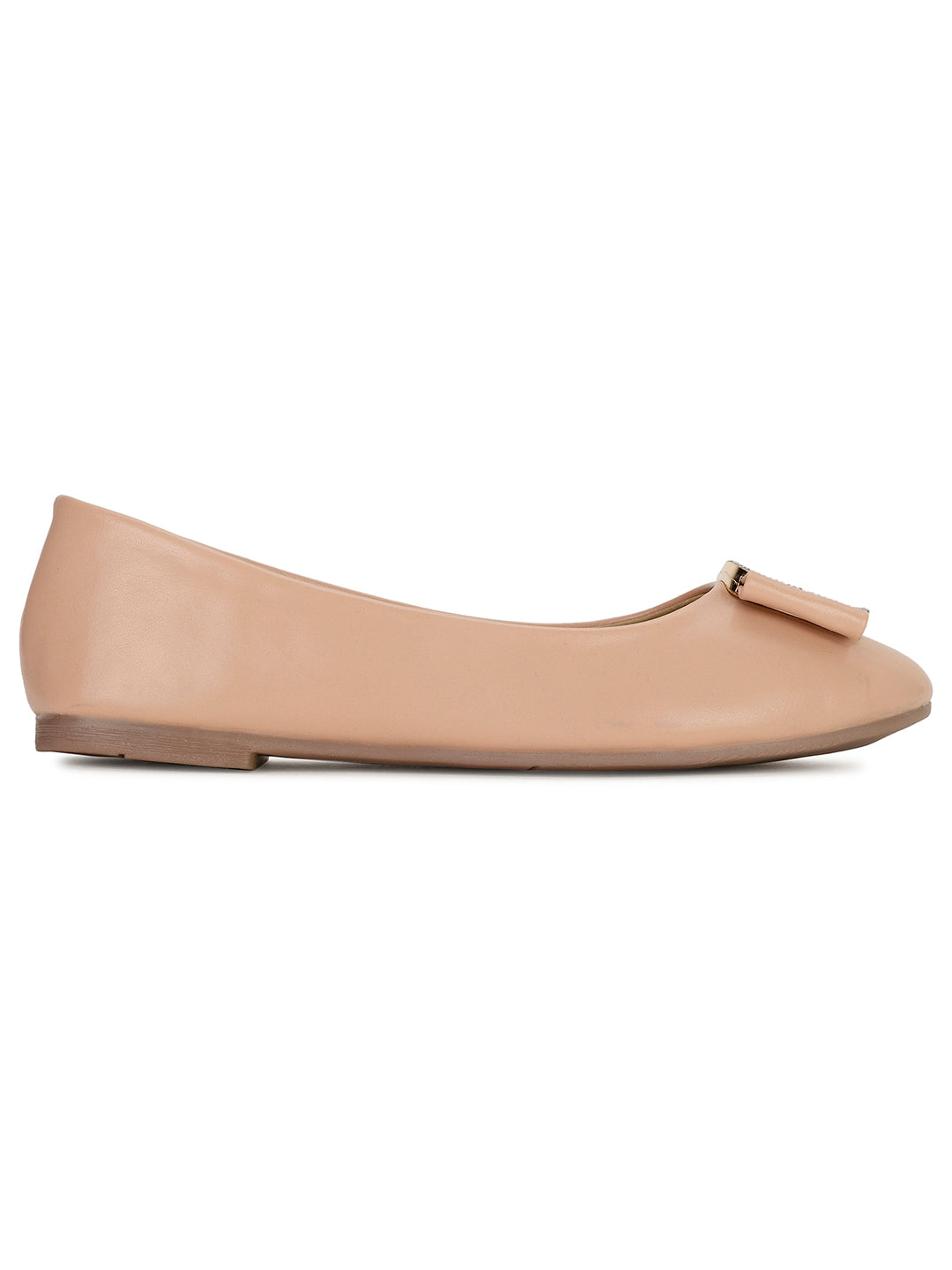 Bata Women Nude Casual Ballet Flat - Nude - View 2