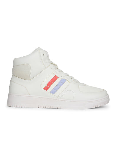 North Star Women's White Casual Lace-up Sneakers - White