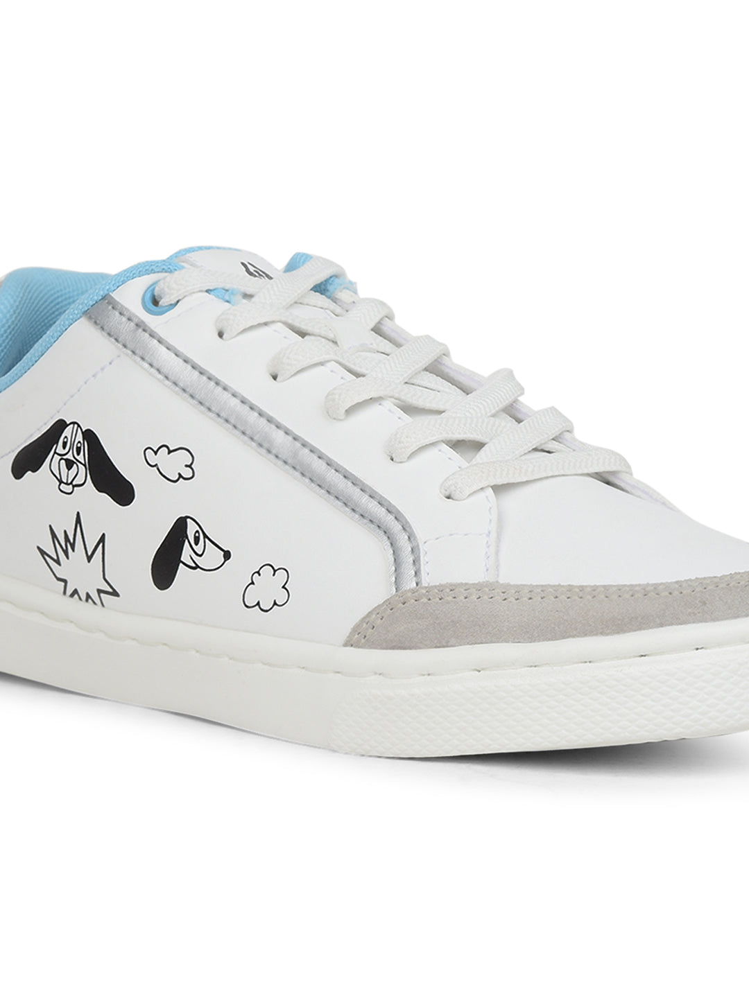 Hush Puppies Women White Casual Lace-up Sneaker - White - View 5