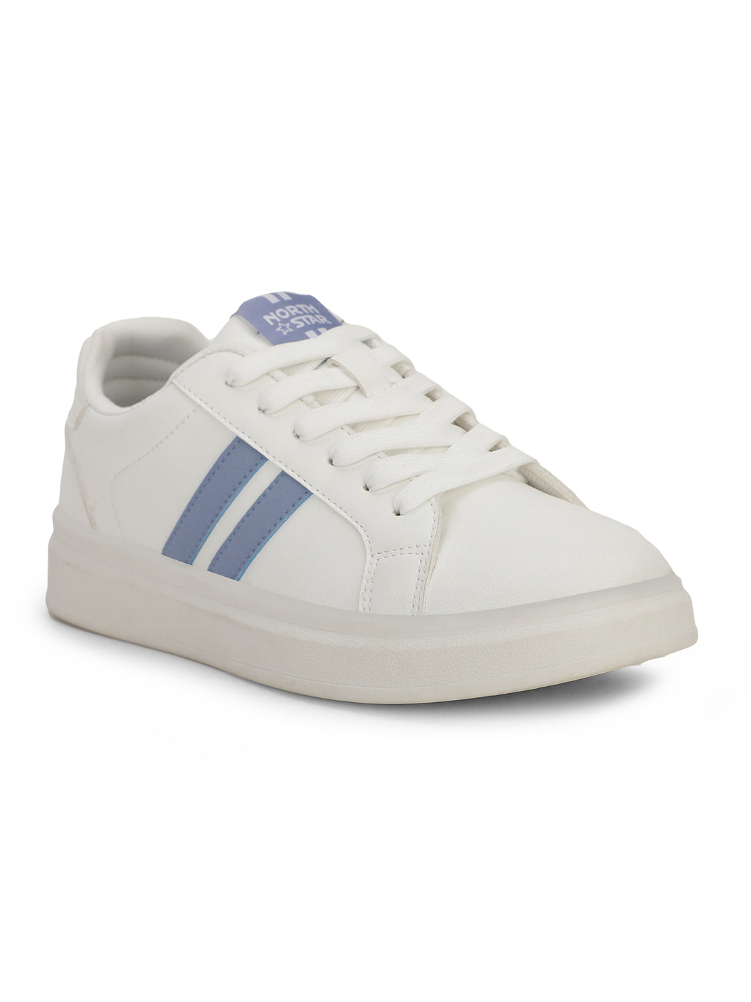 North Star Women White Casual Lace-up Sneakers - White - View 1