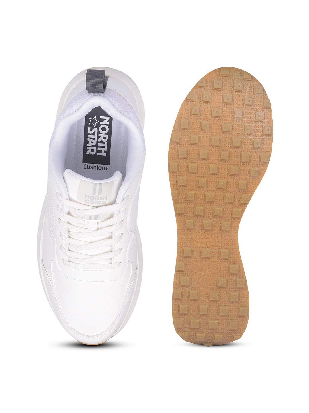 North Star Women White Casual Lace-up Sneakers - White - View 4