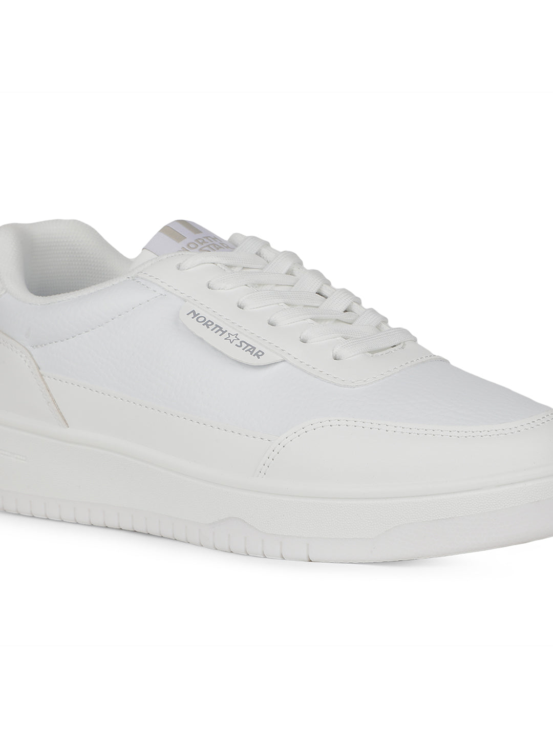 North Star Women White Casual Lace-up Sneakers - White - View 5