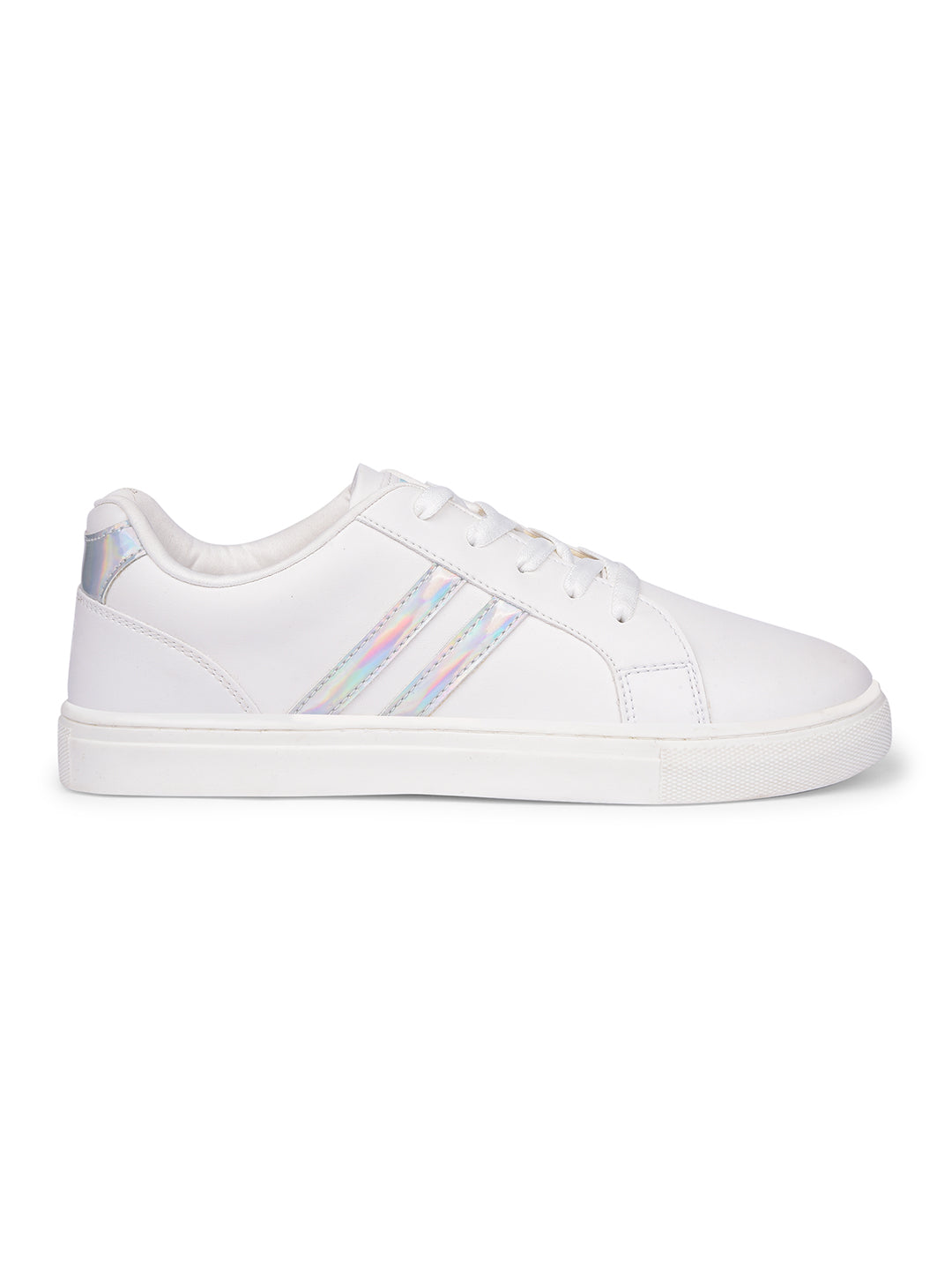 North Star Women White Casual Lace-up Sneakers - White - View 2