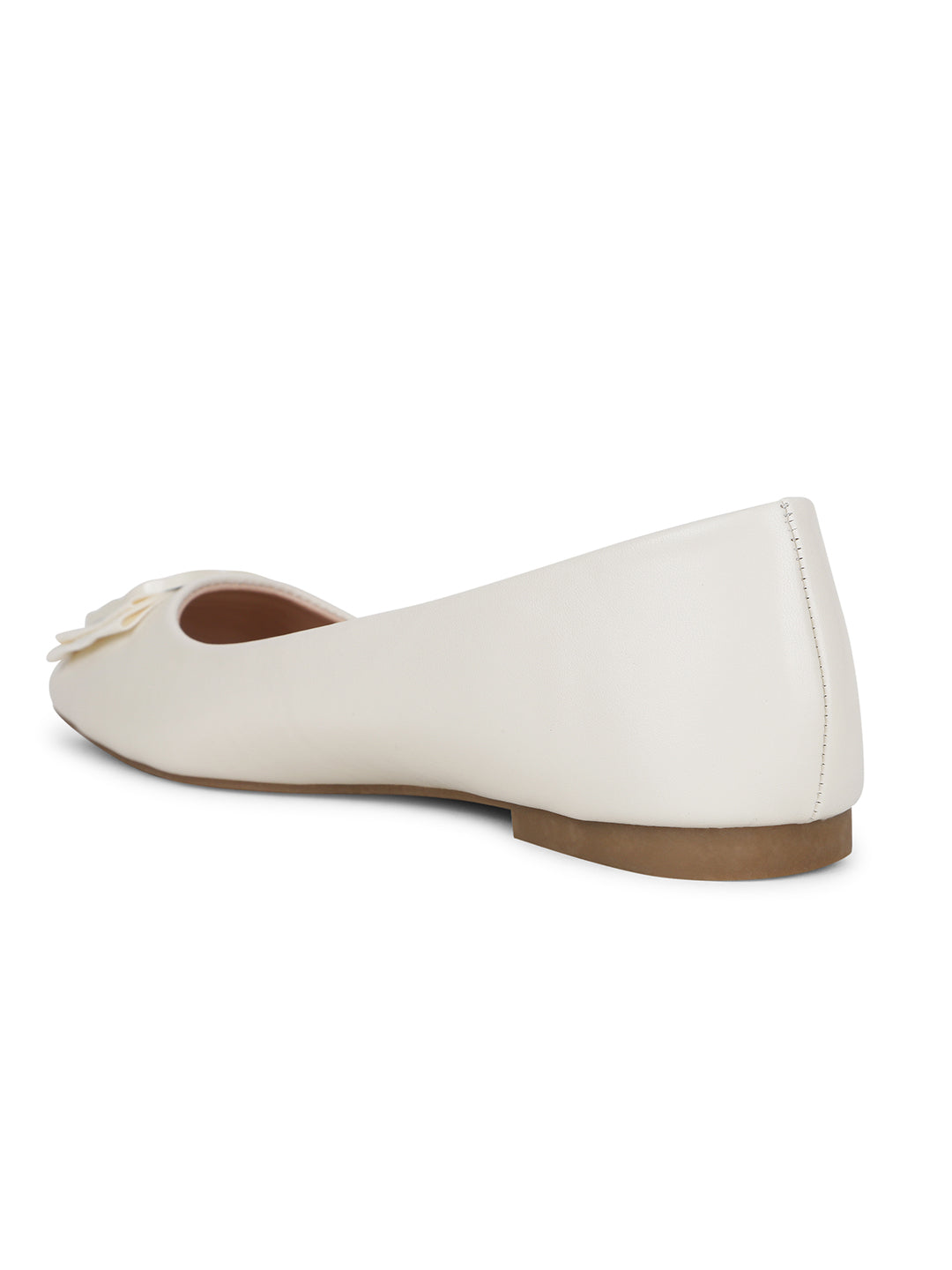 Bata Women Off White Casual Ballet Flat - Off White - View 3