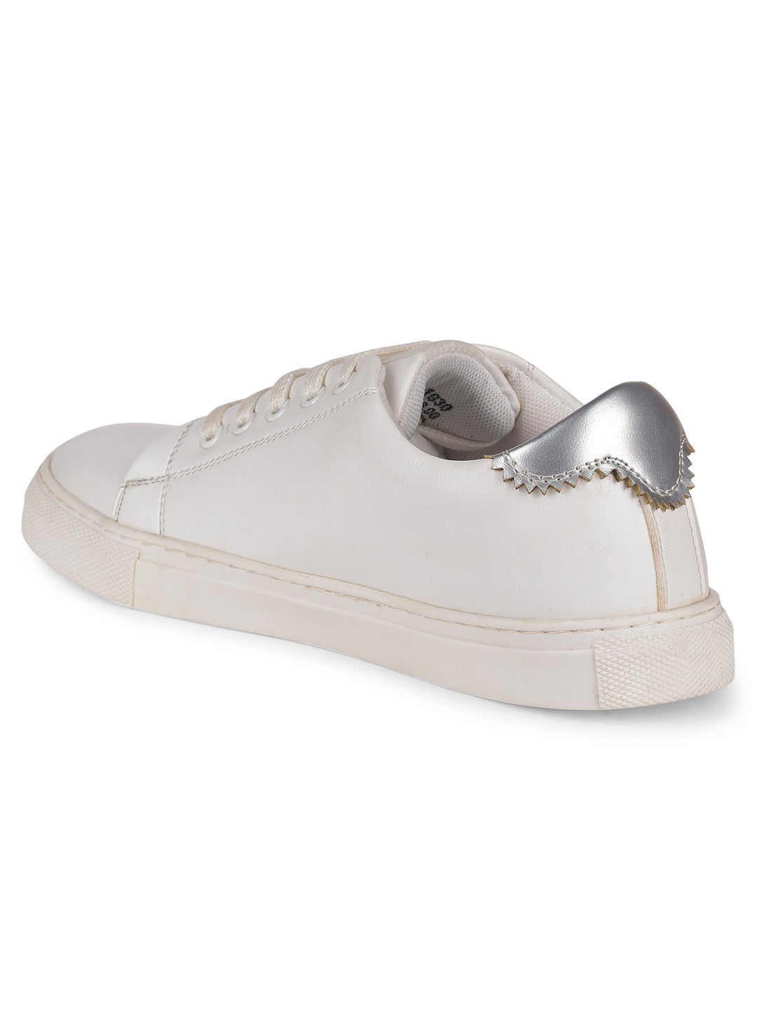 North Star Women's White Casual Lace-up Sneakers - White