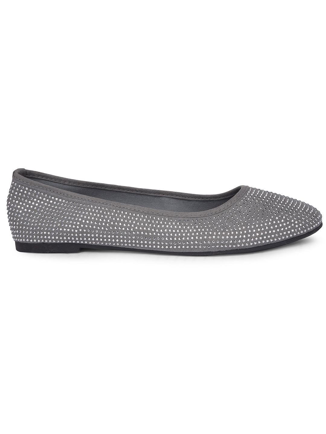 Bata Women Grey Casual Ballet Flat - Grey - View 2