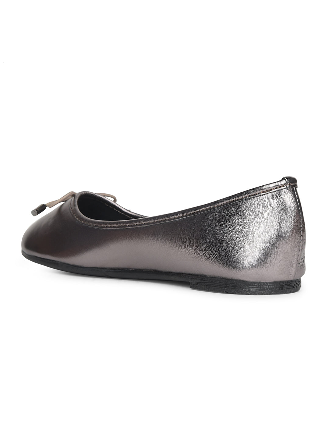 Bata Women Gunmetal Casual Ballet Flat - Gunmetal - View 3
