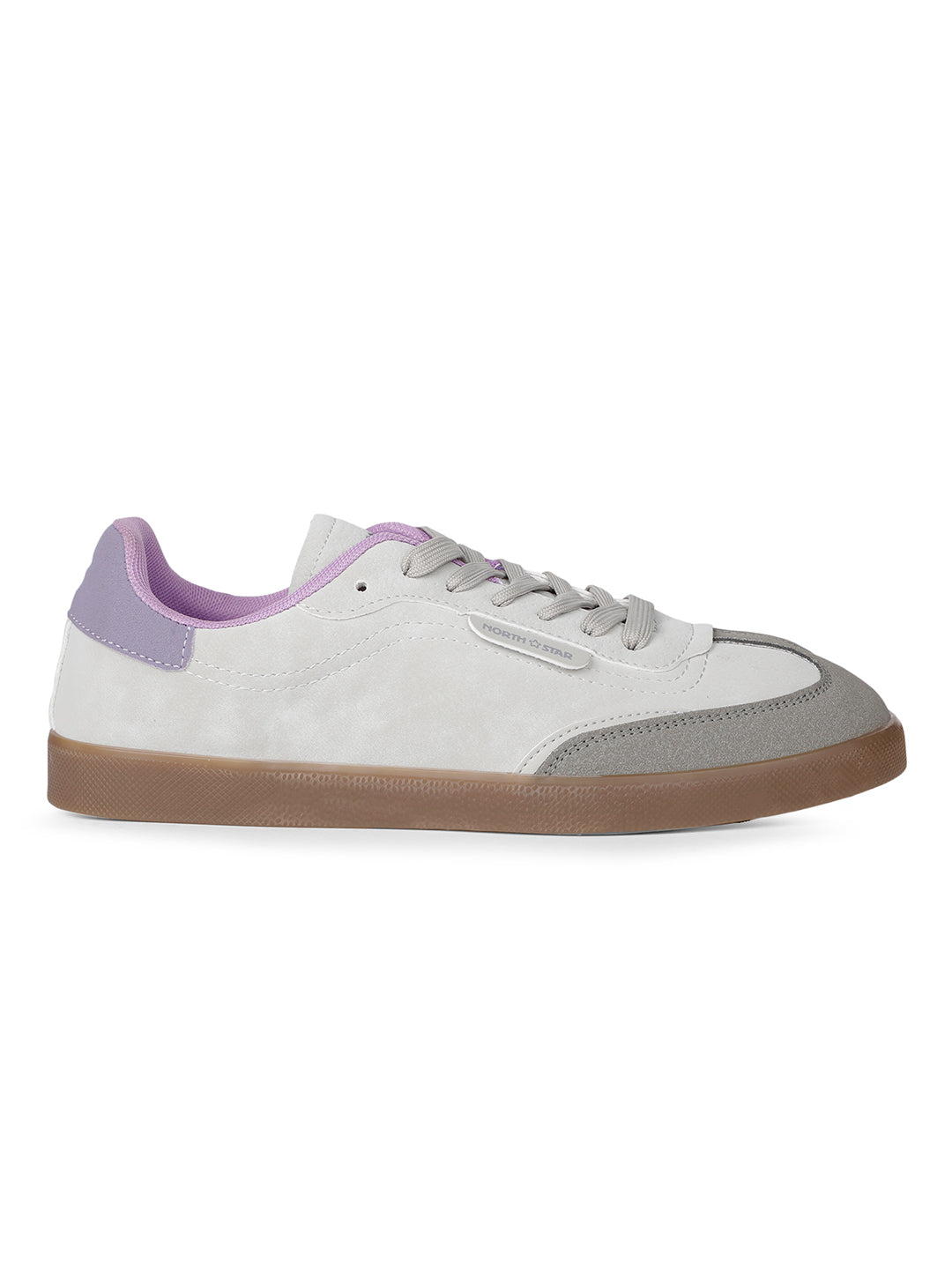 North Star Women Grey Casual Lace-up Sneakers - Grey - View 2