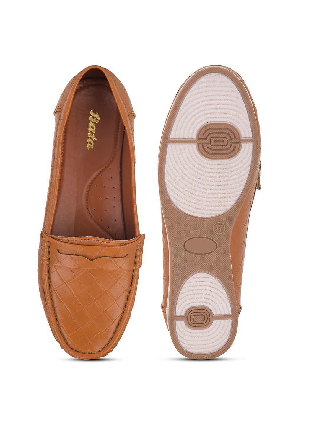 Bata Women's Tan Casual Slip-on Loafers - Tan