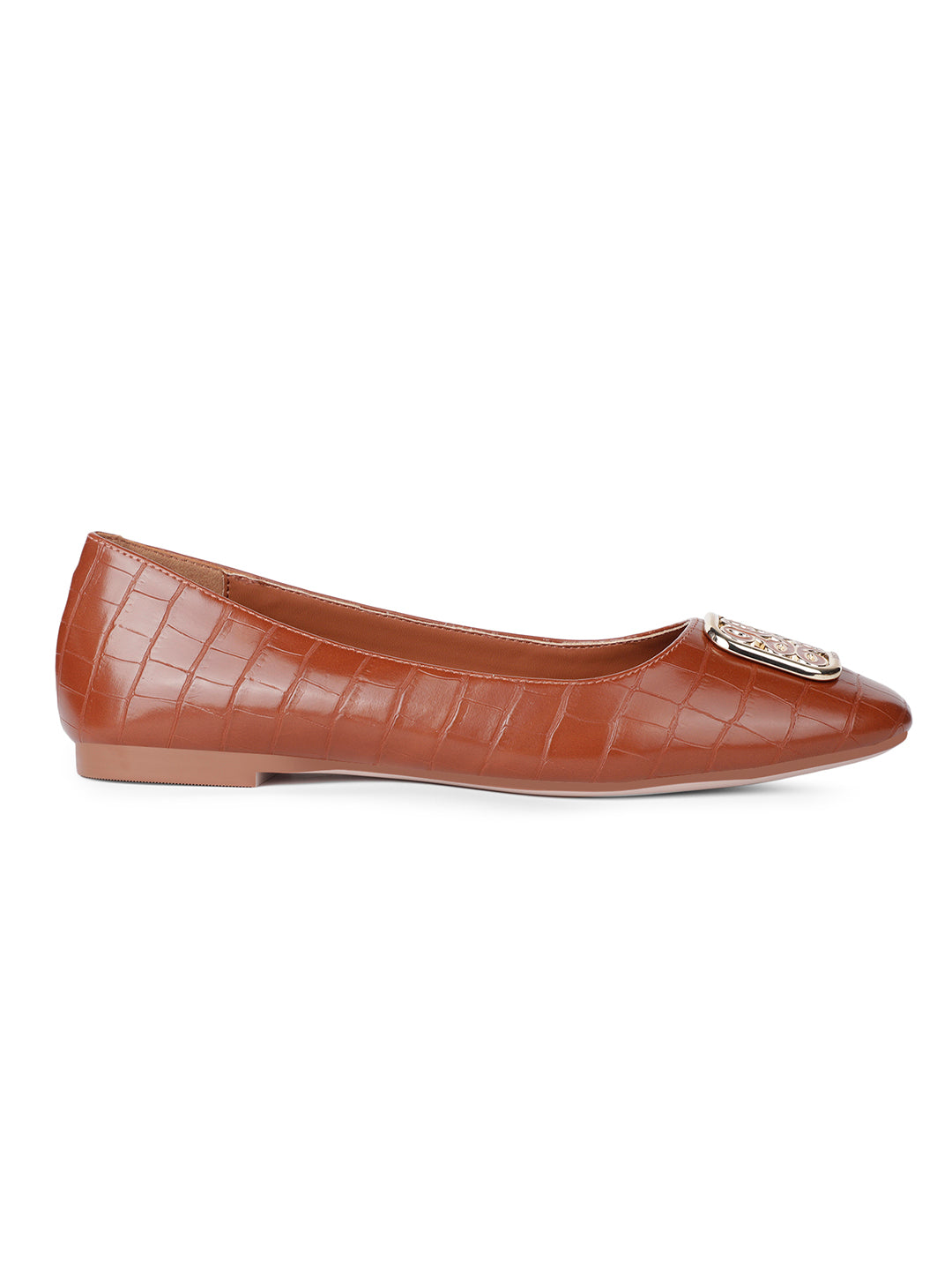 Nine West Women Casual Ballet Flat - Tan - View 2