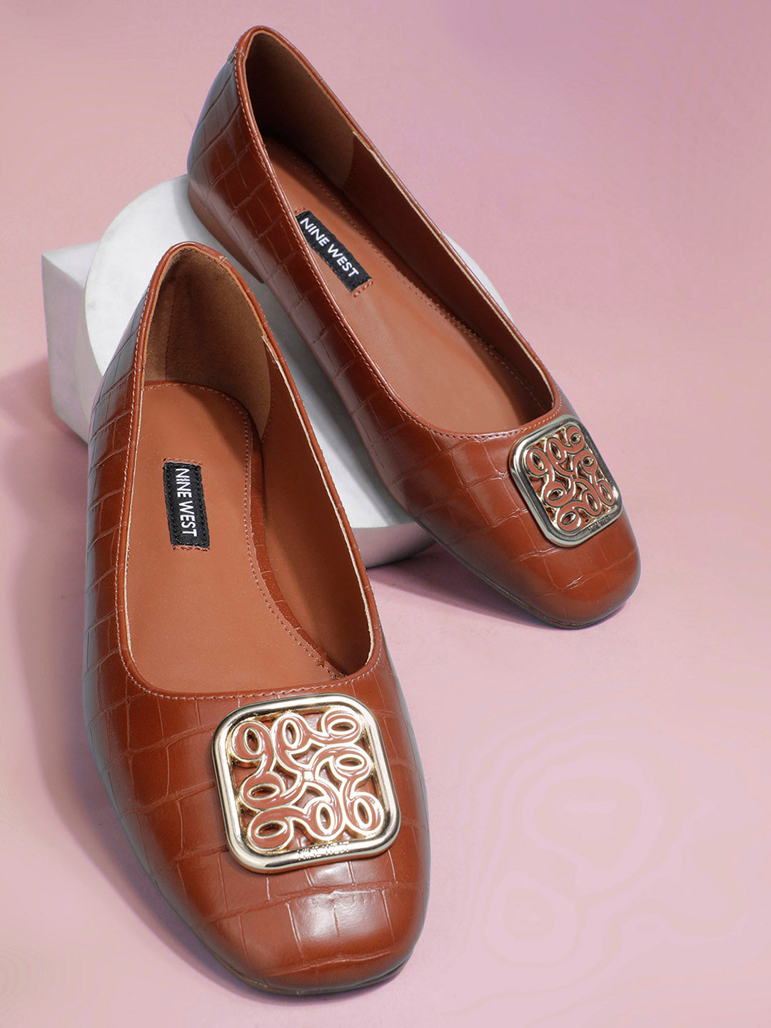 Nine West Women Casual Ballet Flat - Tan - View 6