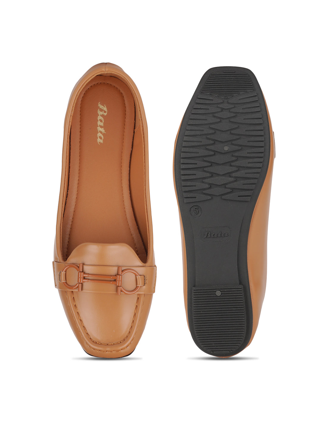Bata Women Brown Casual Ballet Flat - Brown - View 4