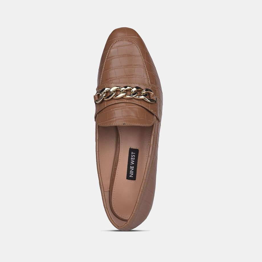 Nine West Women Dark Brown Casual Slip-on Loafers