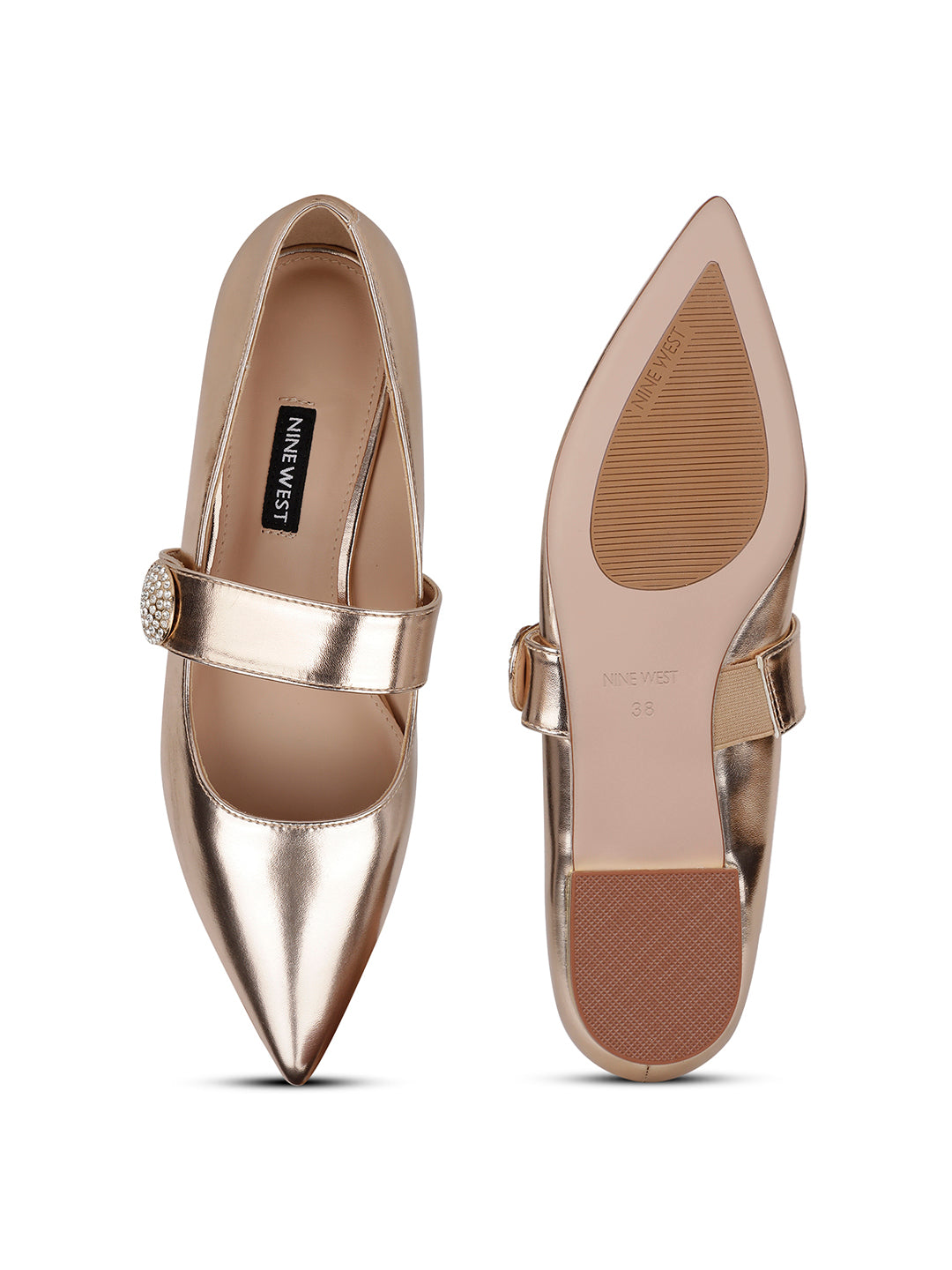 Nine West Women Casual Ballet Flat - Brown - View 4